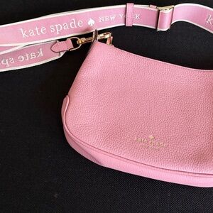 KATE SPADE NEW YORK PEBBLED LEATHER BRIGHT CAR ROSIE SMALL CROSSBODY BAG